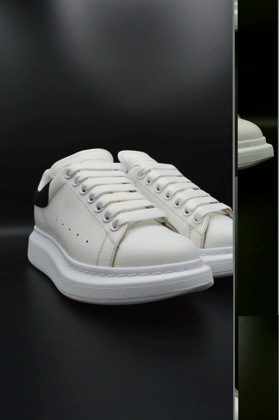 Alexander Mcqueen oversize blanc/noir - T38