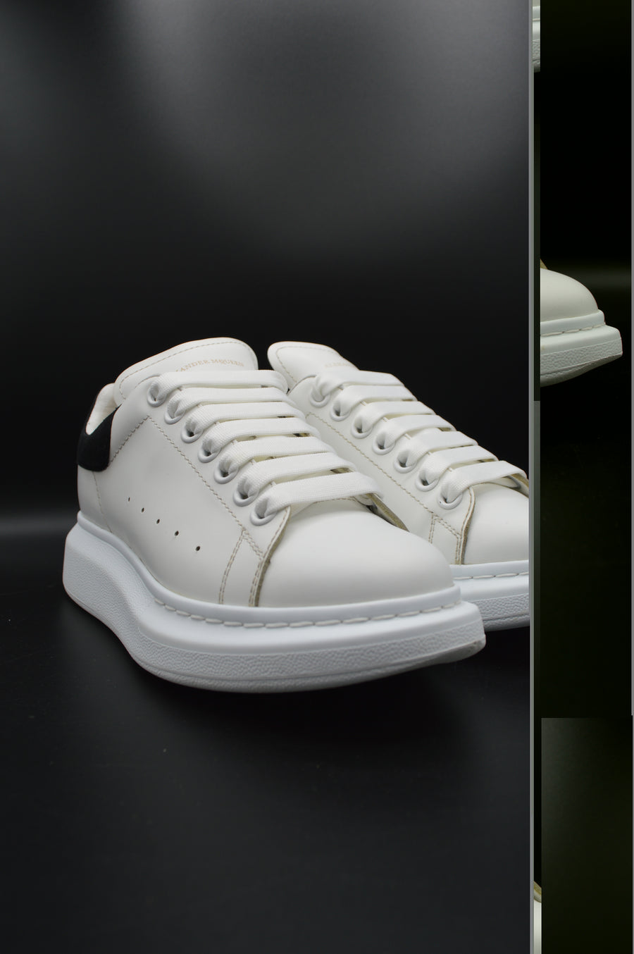 Alexander Mcqueen oversize blanc/noir - T38