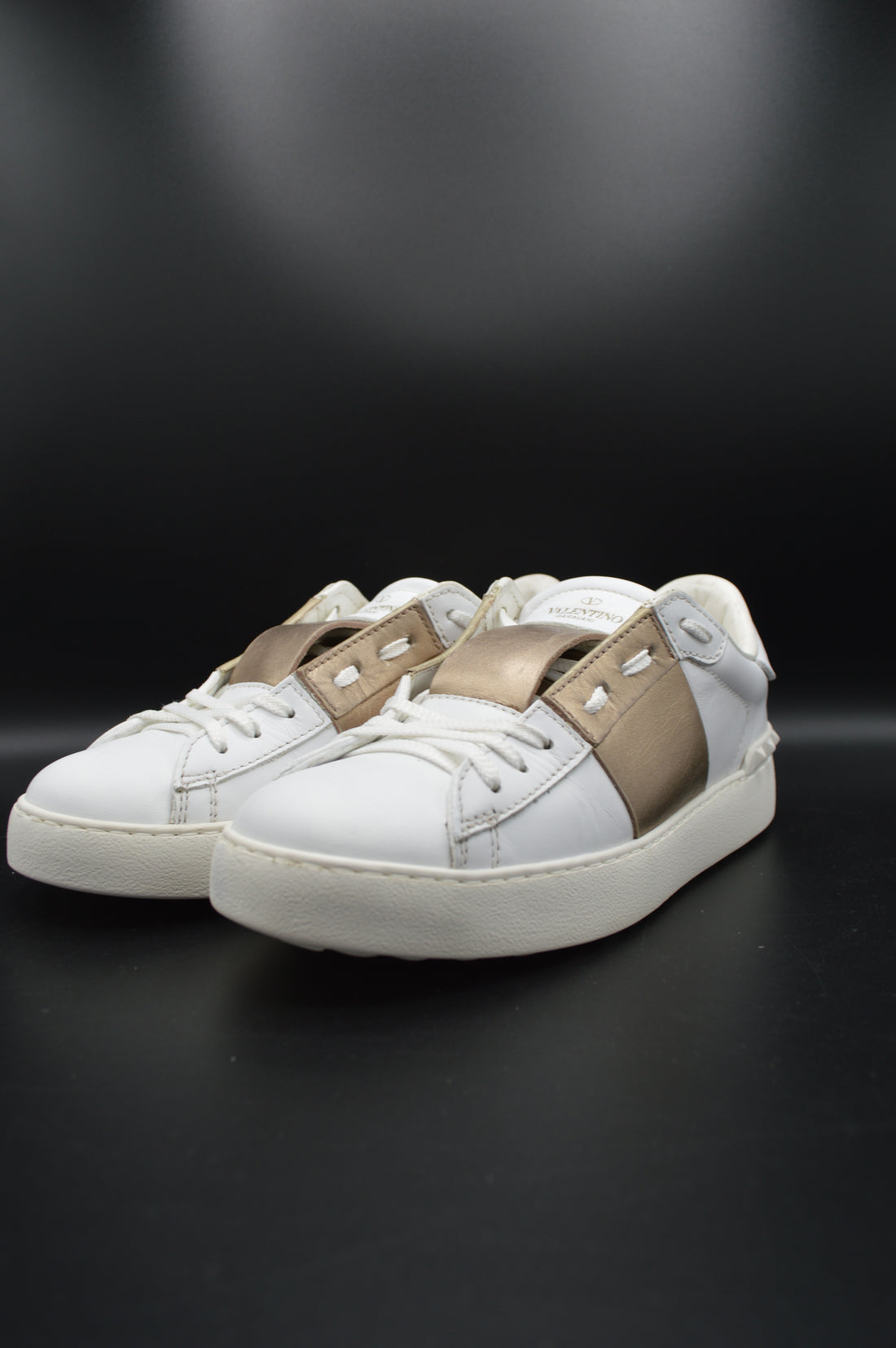 Valentino open blanc/bronze - T38