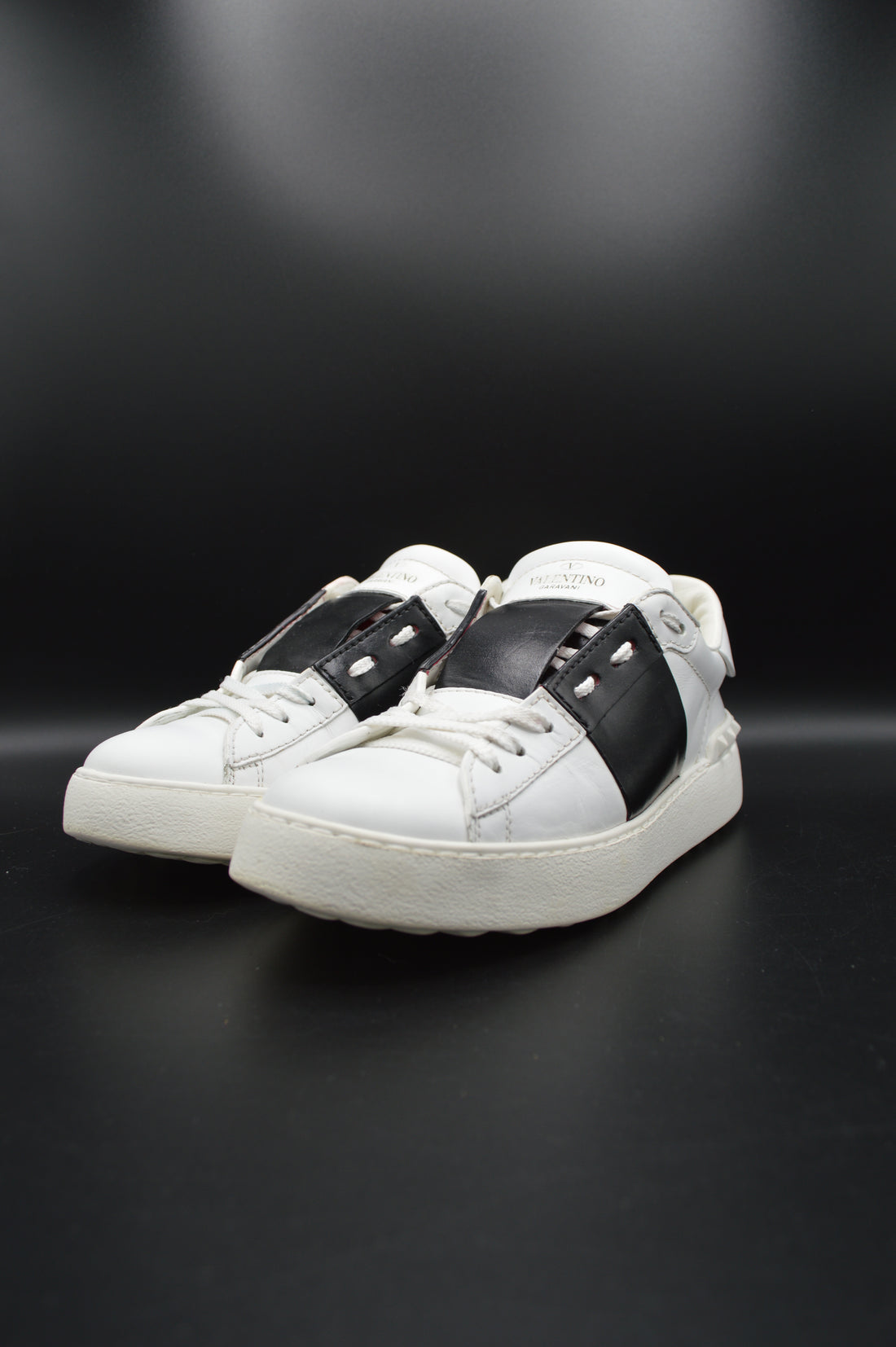 Valentino open blanc/noir - T36