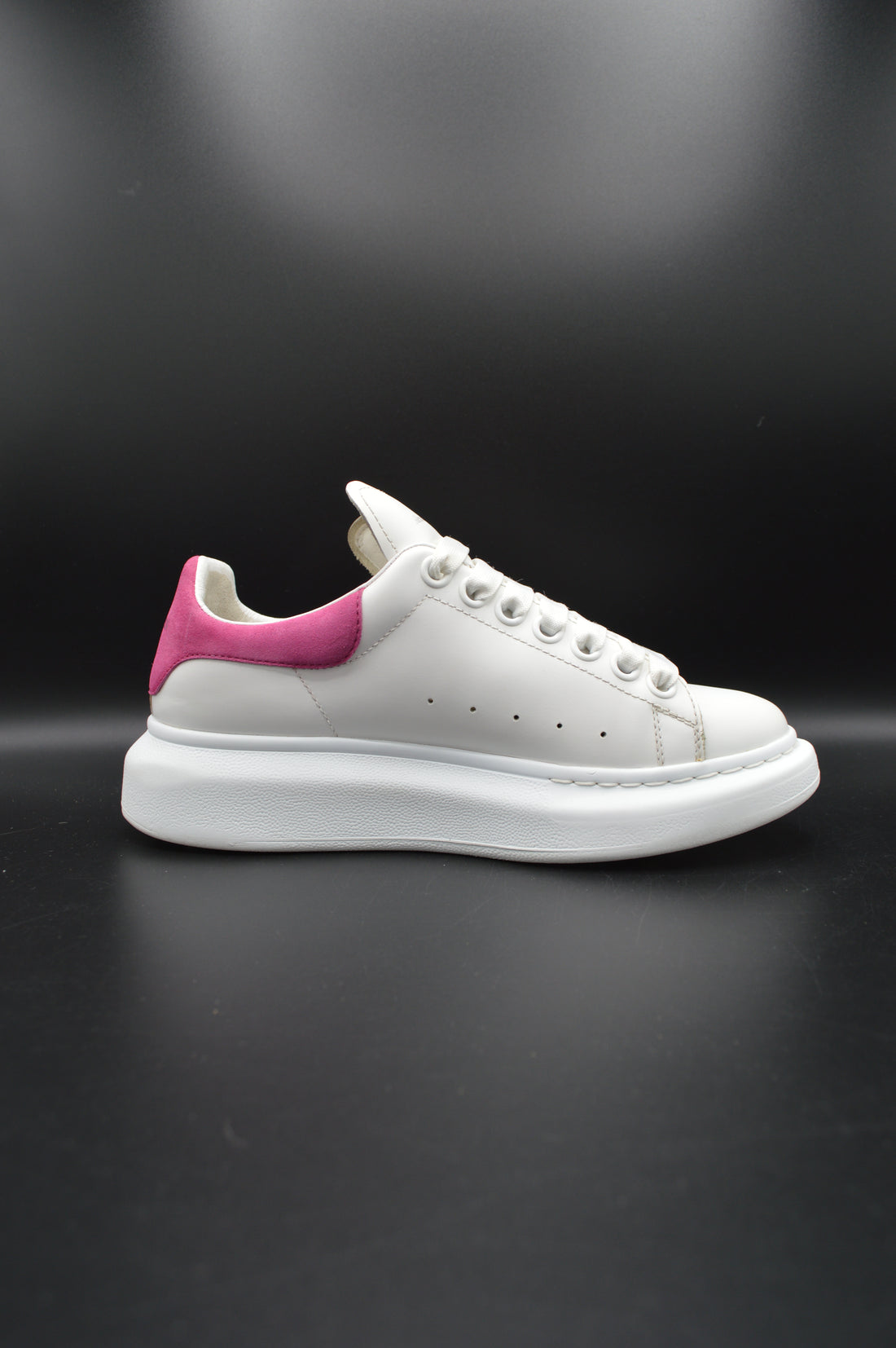 Alexander Mcqueen oversize blanc/rose - T36,5