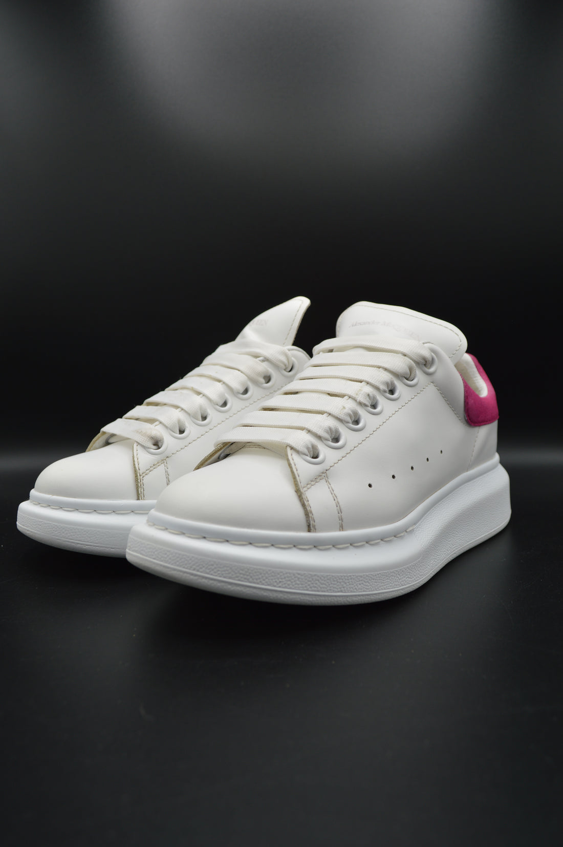 Alexander Mcqueen oversize blanc/rose - T36,5