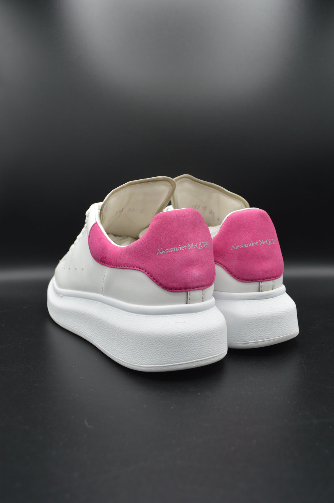 Alexander Mcqueen oversize blanc/rose - T36,5